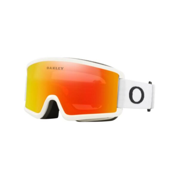 Oakley-Target Line S Matte White - Fire Iridium--Lillehammer Sport-1