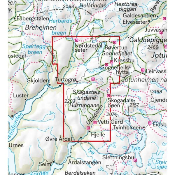 -Calazo Høyfjellskart Jotunheimen: Hurrungane--Lillehammer Sport-2