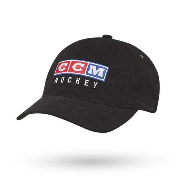 CCM Vintage Fall Courduroy Slouch Cap Ad Black