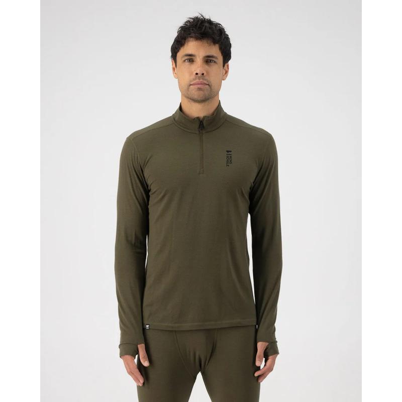 Mons Royale Cascade Merino Flex 200 1/4 Zip M - Bilde 2