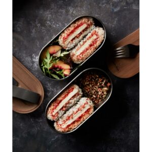 Black+Blum Stainless Steel Dbl. Bento Box BAM-BT-L016 Lillehammer Sport 12