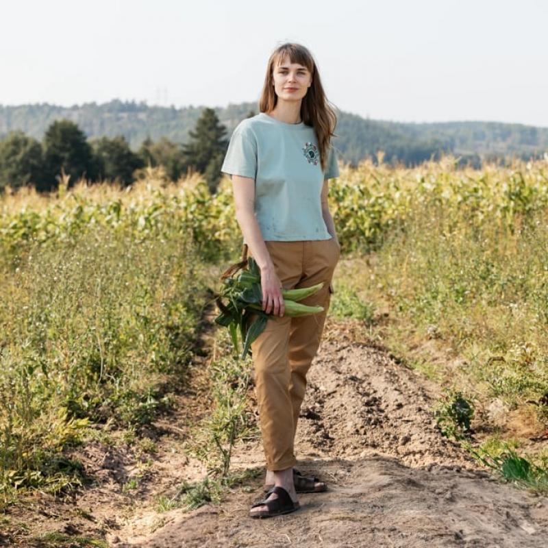 Fjällräven Fjällblomster Logo T-shirt W - Bilde 8