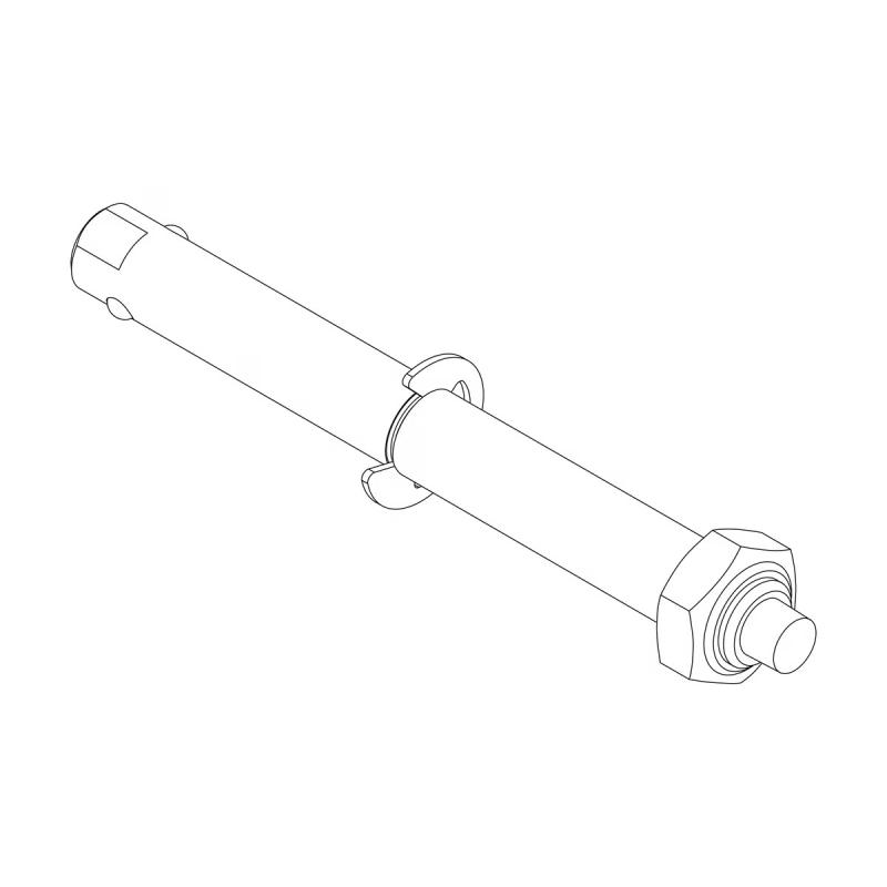 Thule Push Button Clevis Axle 50 mm - Bilde 1
