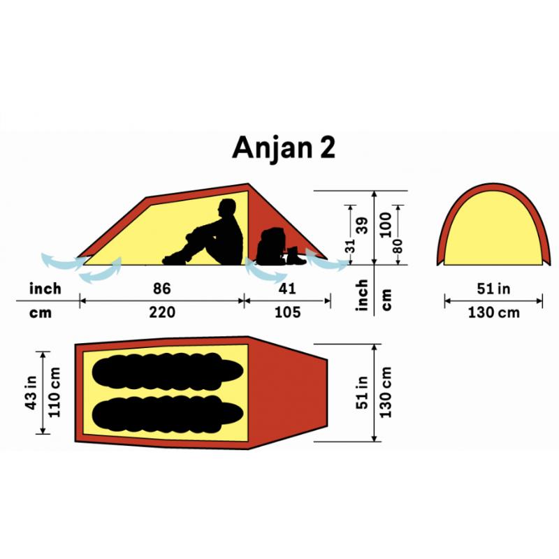 Hilleberg Anjan 2 Green - Bilde 2
