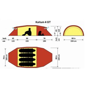 Hilleberg Kaitum 4 GT Red - Bilde 2