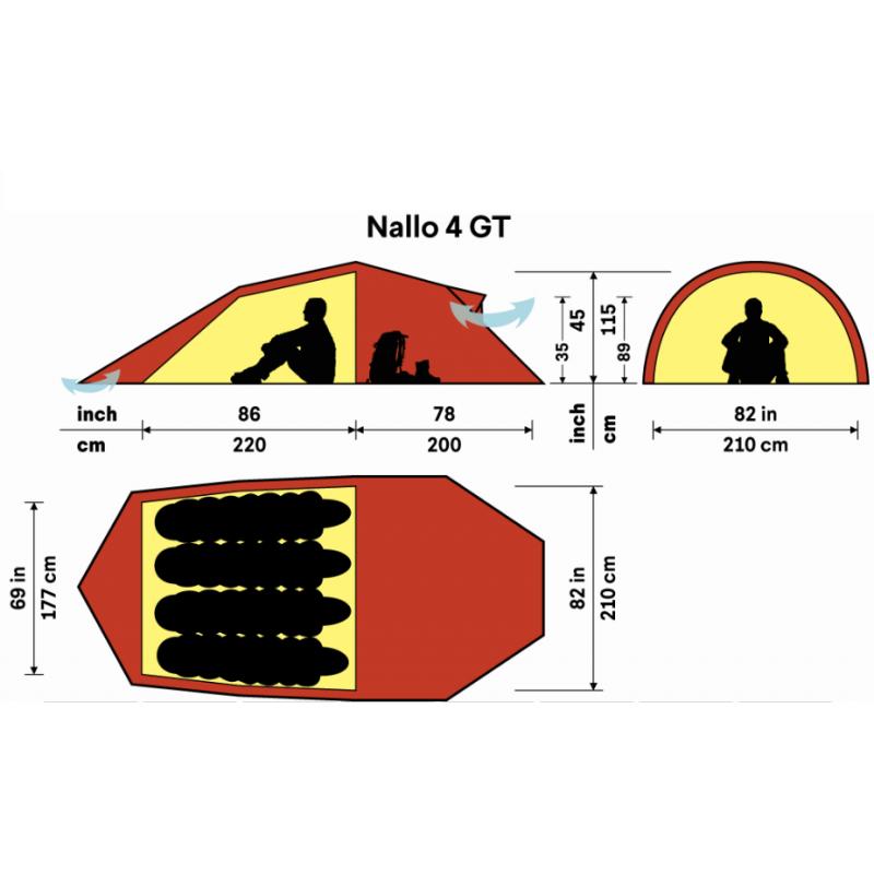 Hilleberg Nallo 4 GT Red - Bilde 2