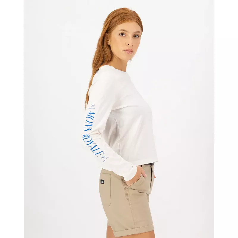 Mons Royale Yonder Merino Organic Cotton Long Sleeve W - Bilde 3