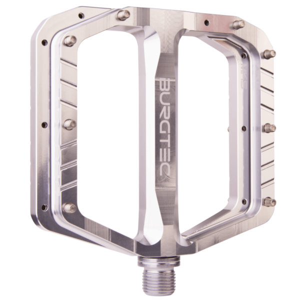 Burgtec-Penthouse Flat MK5 Pedale–Lillehammer Sport-1 Burgtec Penthouse Flat MK5 Pedaler Rhodium Silver