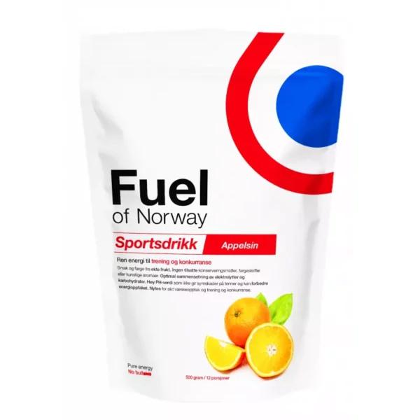 Fuel of Norway Sportsdrikke 0,5 kg Appelsin 5006 Lillehammer Sport 1