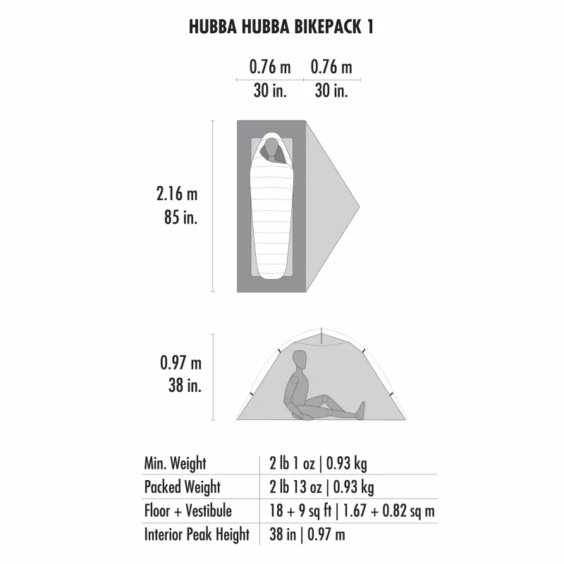 Msr Hubba Hubba Bikepack 1 Telt - Bilde 13