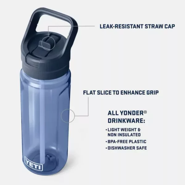 YETI-Yeti Yonder Colour Straw Water Bottle–Lillehammer Sport-4 YETI Yonder 25 oz (750 ml) Water Bottle