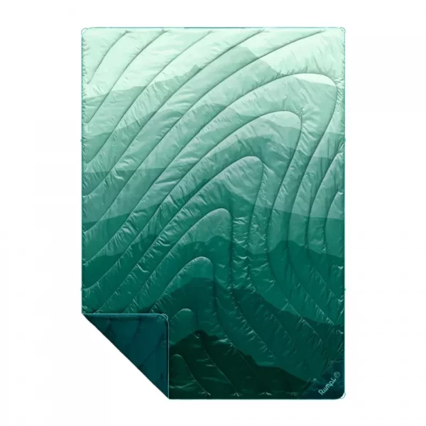 Rumpl-Original Puffy CASCADE FADE GREEN 1P–Lillehammer Sport-1 Rumpl Original Puffy Blanket Cascade Fade 1P
