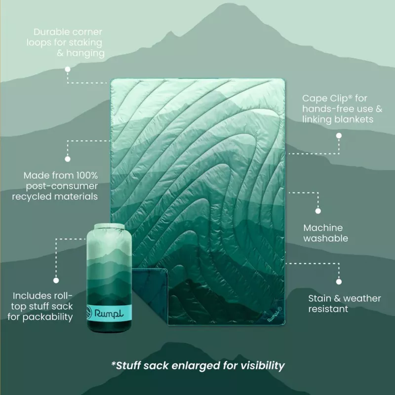 Rumpl Original Puffy Blanket Cascade Fade 1P - Bilde 2