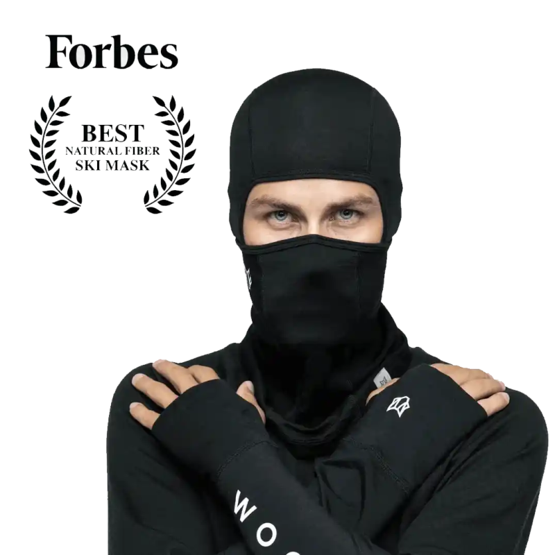 Woolf Merino Svarthetta Balaclava - Bilde 1