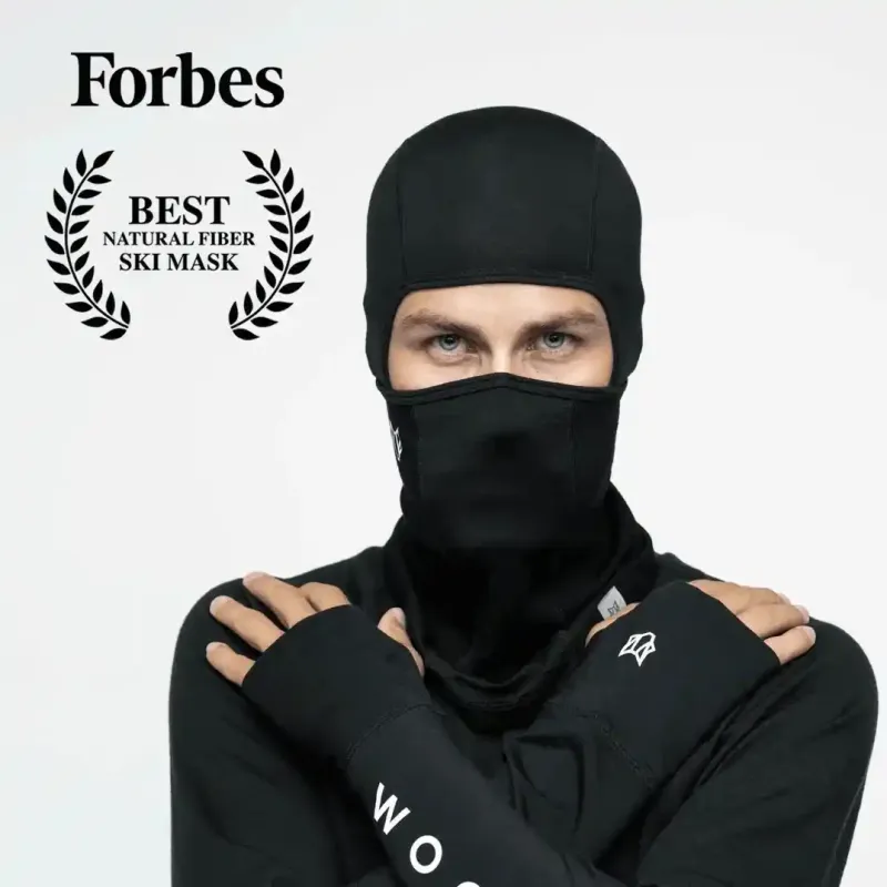 Woolf Merino Svarthetta Balaclava - Bilde 3