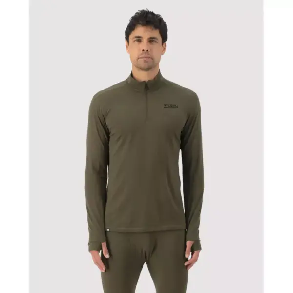 Mons Royale Cascade Merino Base Layer 1/4 Zip Long Sleeve