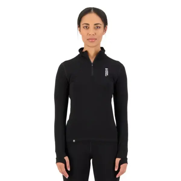 Mons Royale-Cascade Merino Base Layer 1-4 Zip Long Sleeve W-100504-Lillehammer Sport-2 Mons Royale Cascade Merino Base Layer 1/4 Zip Long Sleeve W