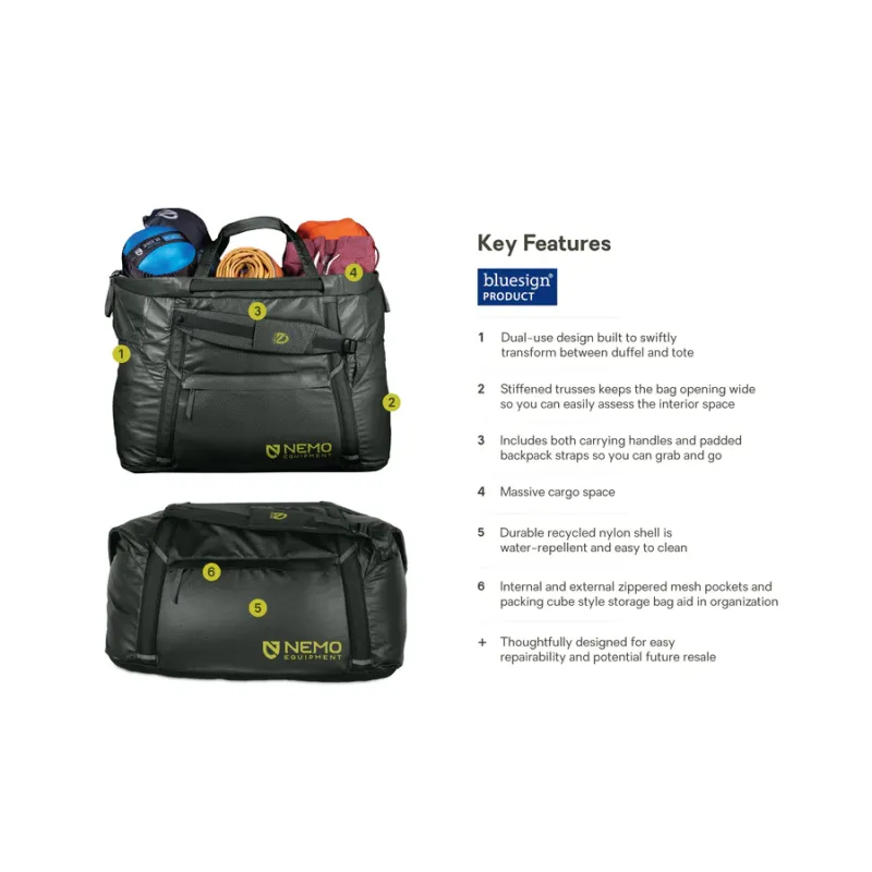 Nemo Double Haul Convertible Duffel 70L - Bilde 5