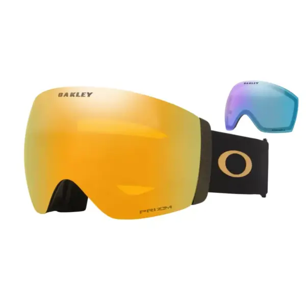 Oakley Flight Deck Pro L Metallic Black Gold – Prizm Snow 24K Iridium + Prizm Snow Iced Iridium