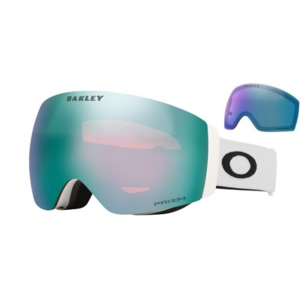 Oakley-Flight Deck Pro M Matte White + Prizm Snow Torch Iridium–Lillehammer Sport-1 Oakley Flight Deck Pro M Matte White – Prizm Snow Sapphire Iridium + Prizm Snow Iced Iridium