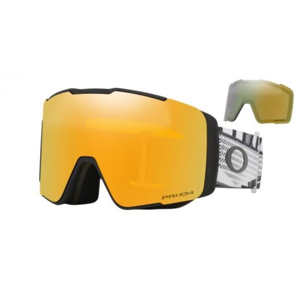 Oakley-Line Miner Pro L Forge +prizm sage gold iridium lens–Lillehammer Sport-1 Oakley Line Miner Pro L Black Forge – Prizm Snow 24K Iridium & Prizm Snow Iced Iridium