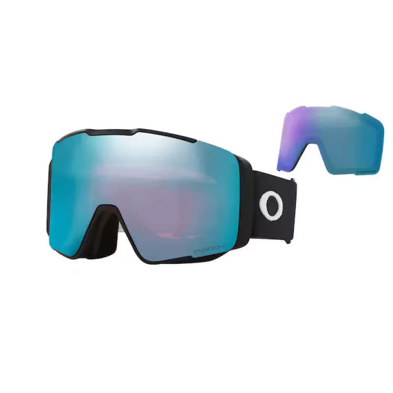 Oakley Line Miner Pro M Matte Black – Prizm Snow Sapphire Iridium & Prizm Snow Iced Iridium - Bilde 1