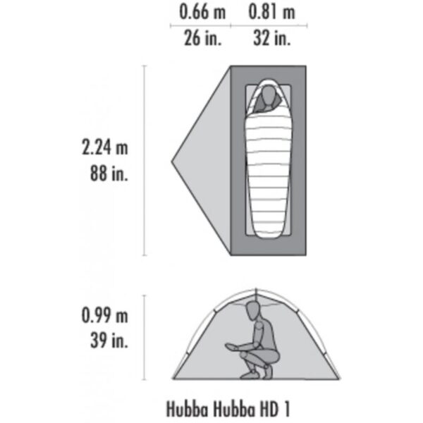 Msr Hubba Hubba HD 1P Grønt
