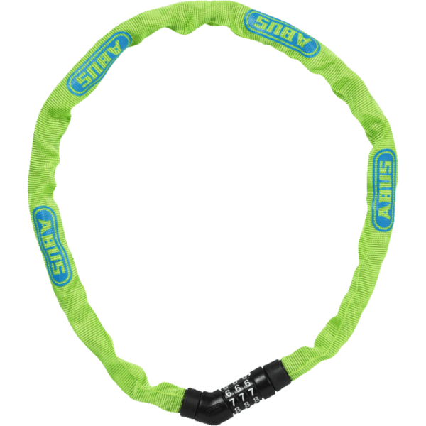 ABUS-KJETTINGLÅS 4804 -Lime–Lillehammer Sport-1 ABUS Steel-O-Chain 4804C Kjettinglås 75 cm