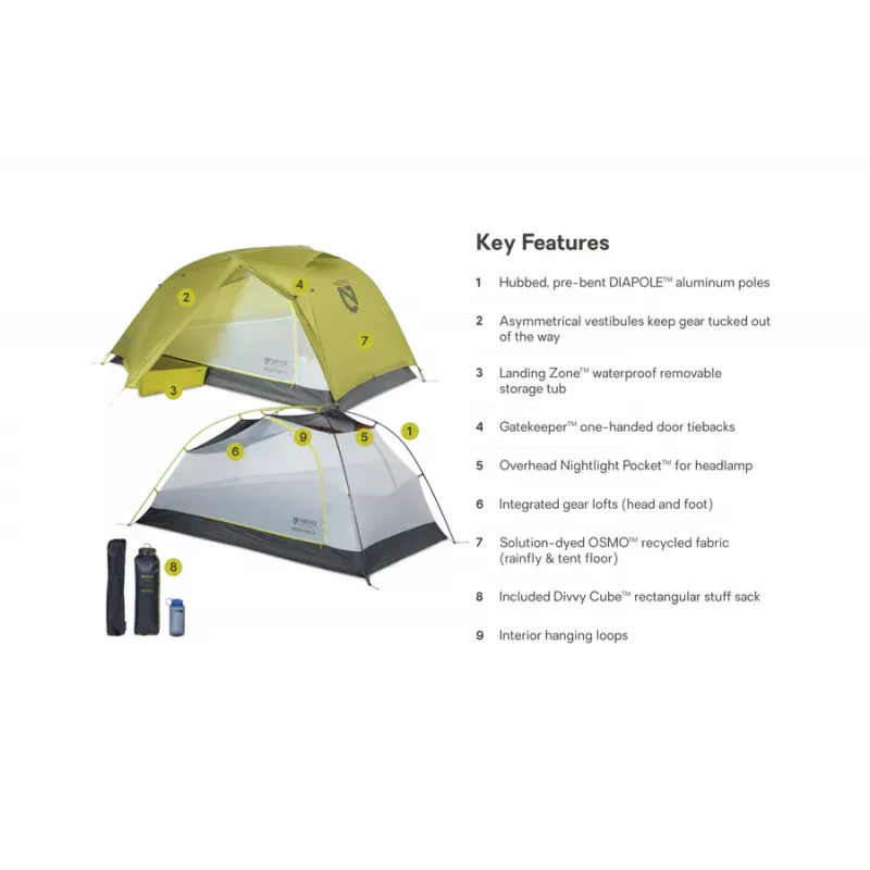 Nemo Dragonfly OSMO Ultralight Backpacking Tent 2-Person - Bilde 6