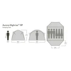Nemo Aurora Highrise Camping Tent 6-Person - Bilde 6
