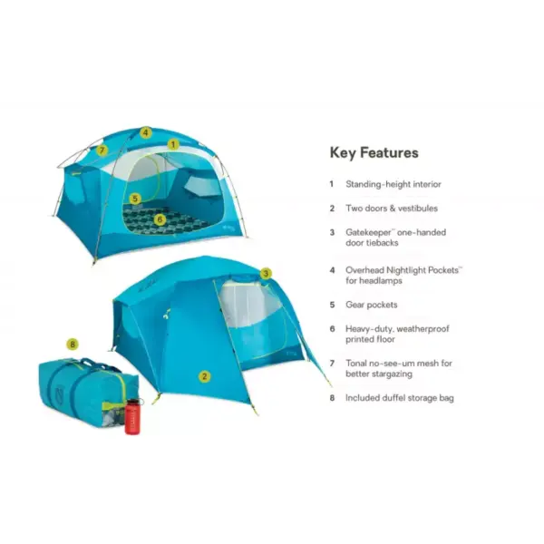 Nemo Aurora Highrise Camping Tent 6-Person