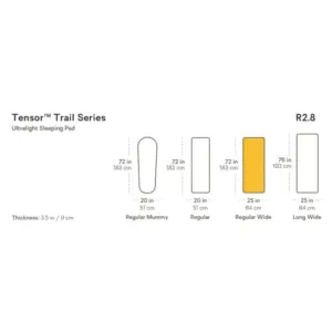 Nemo Tensor Trail Ultralight Insulated Sleeping Pad Regular Wide - Bilde 12