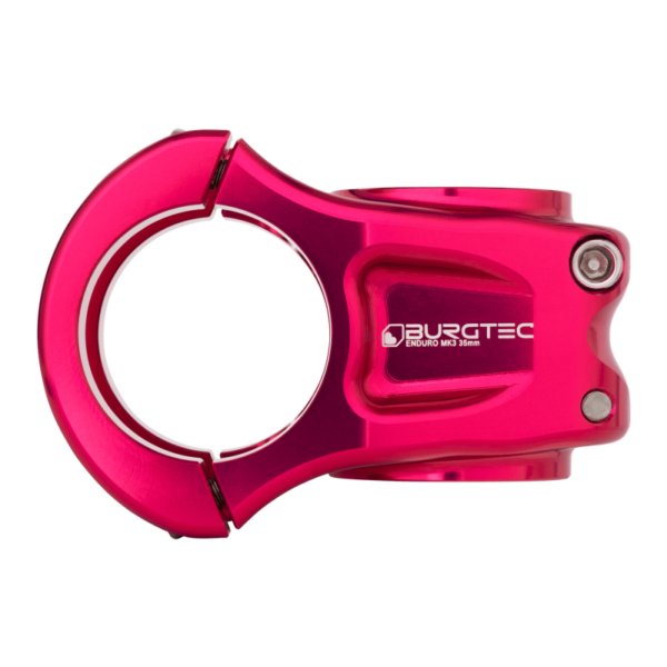 Burgtec-Enduro MK3 Stem–Lillehammer Sport-6 Burgtec Enduro MK3 Stem 35mm Toxic Barbie Pink