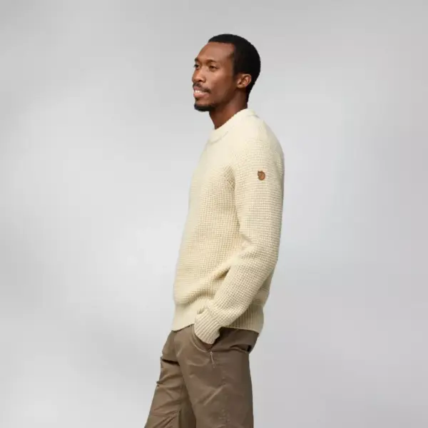 Fjällräven Övik Waffle Knit ullgenser herre