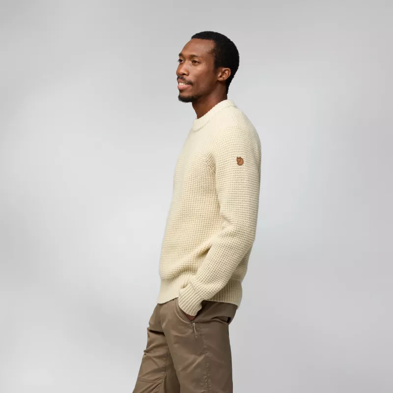 Fjällräven Övik Waffle Knit ullgenser herre - Bilde 5