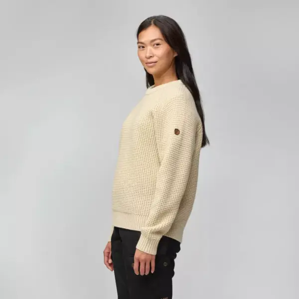 Fjällräven Övik Waffle Knit ullgenser dame