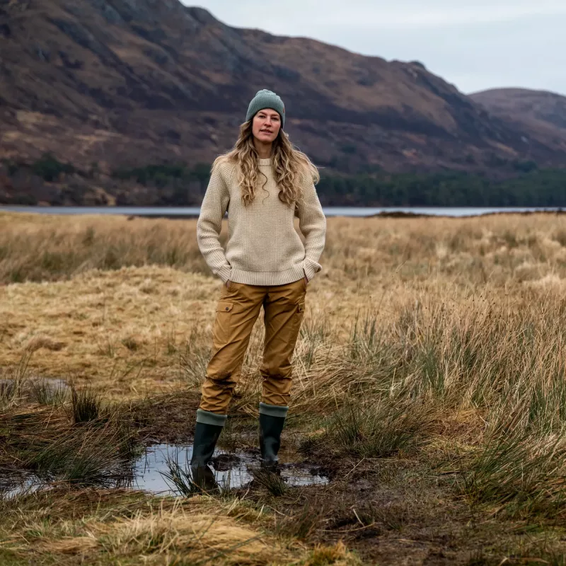 Fjällräven Övik Waffle Knit ullgenser dame - Bilde 8