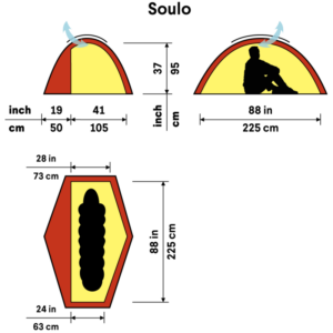 Hilleberg Soulo Kuppeltelt Sand - Bilde 2