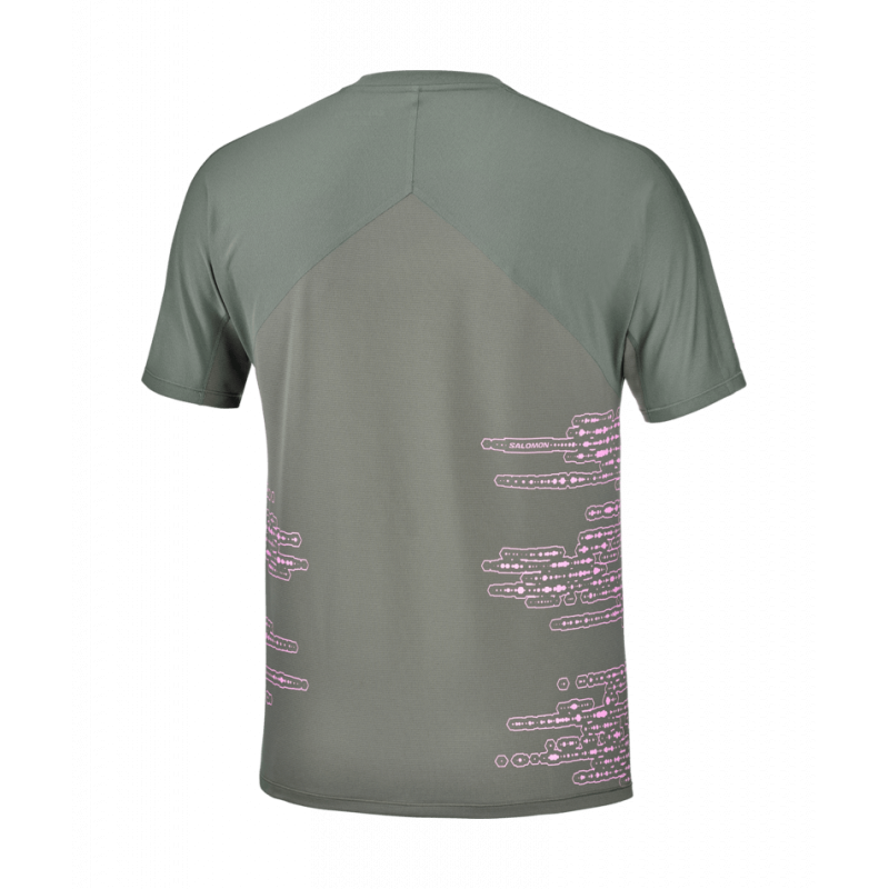 Salomon Sense Aero Ss Tee Gfx M - Bilde 2