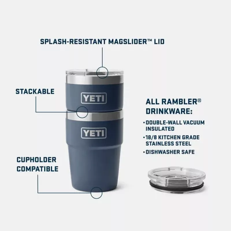 YETI Rambler 16 oz (473 ml) Stackable Cup - Bilde 4